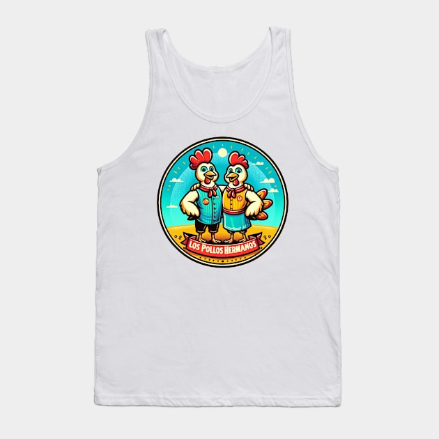 "Los Pollos Hermanos" - Breaking Bad Flavor and Style Tank Top by Doming_Designs